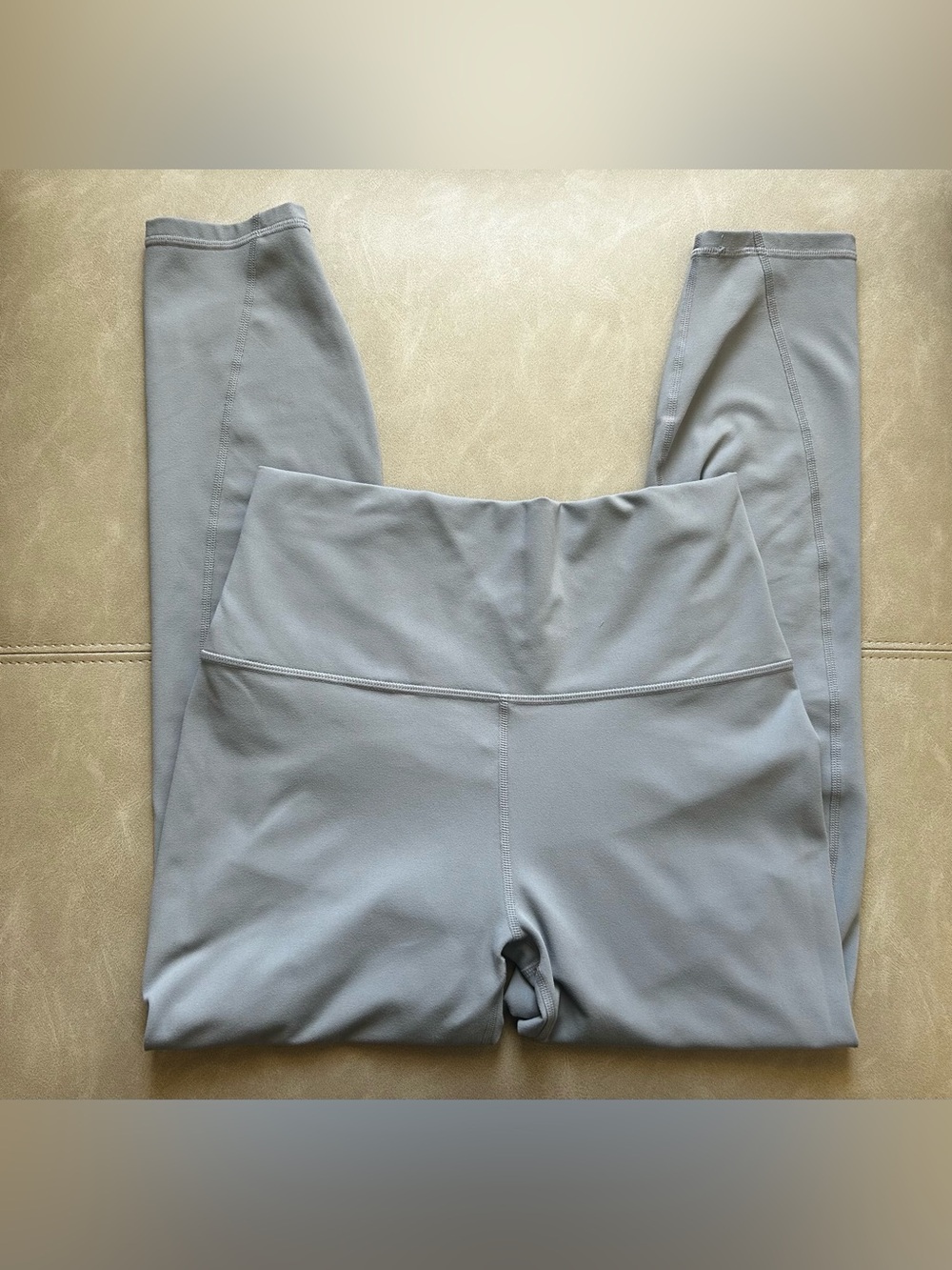 Fabletics Pure-Luxe High-Waist Athletic Leggings in Light Gray